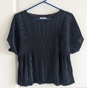 Madewell Textured Cropped Blouse